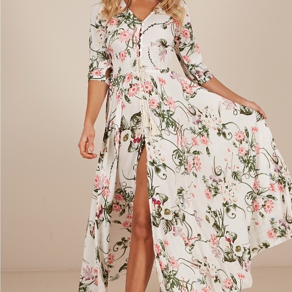 Showpo Lone Traveller Maxi Dress Floral Size 8 - Picture 2 of 13